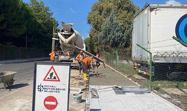 Alikahya Sanayici Caddesi’ne yeni üstyapı