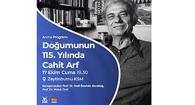 Doğumunun 115. Yılında Cahit Arf Anma Programı, Zeytinburnu Kültür Sanat’ta!